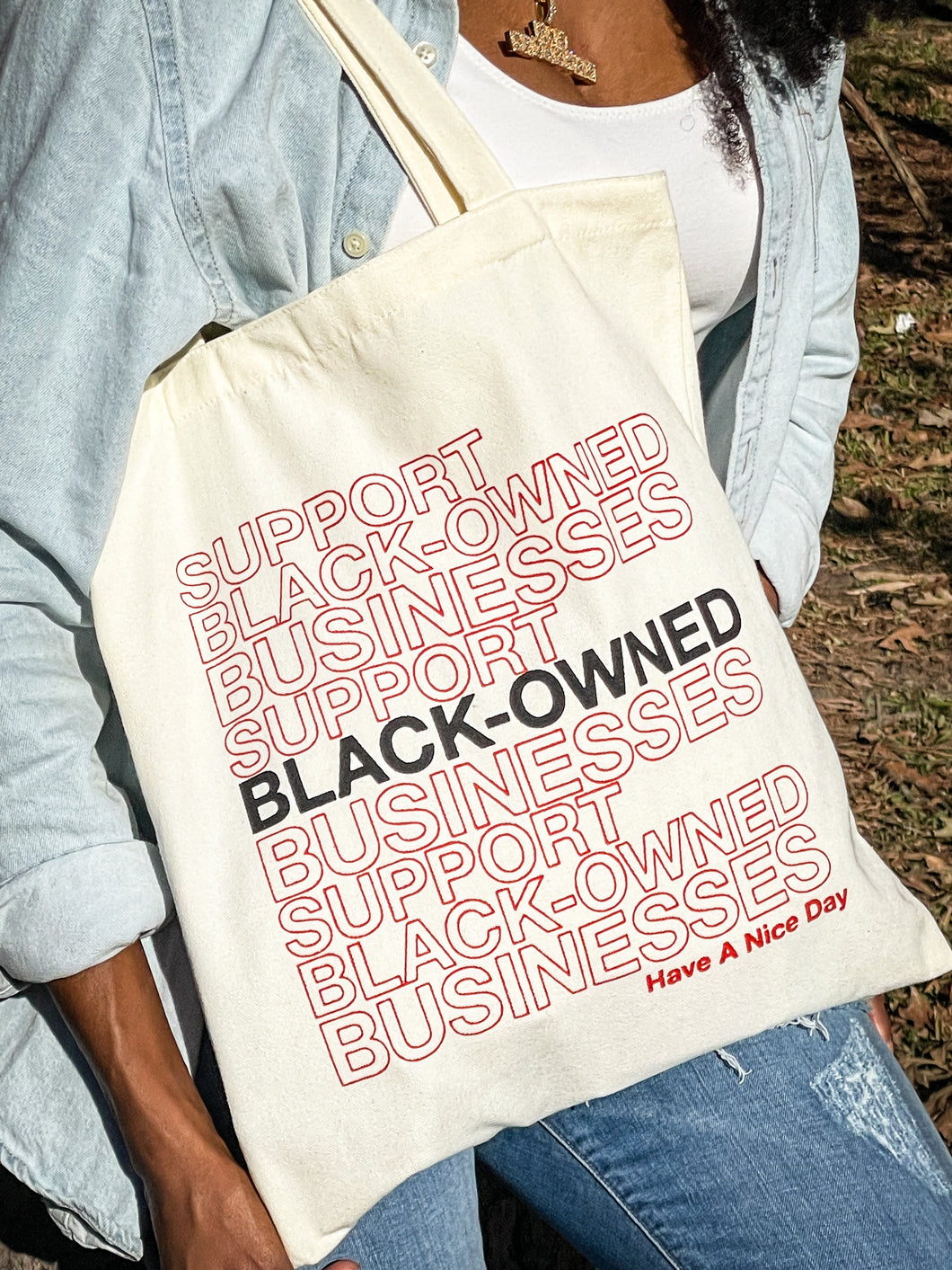 Use this Support Black Owned Business tote bag for a visit to the library, day at the beach or a day of grocery shopping. Super cute and aesthetic tote bag for men and women.